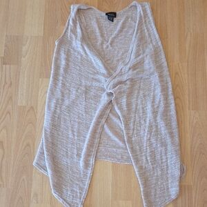 Rue21 Light Tan Open Front Knit Vest